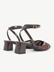 CUCCOO CHICEST Women Heeled Sandals - Coffee Brown - View 4