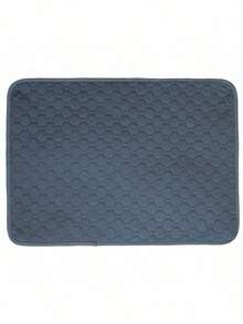 1pc Gray Washable, Reusable, Waterproof Pet Dog Puppy Pee Pad, Slip-Resistant & Absorbent, Suitable For Floors, Sofas, Beds, Fences, Cars, Fits Small To Large Breed Dogs & Cats - Grey - View 11