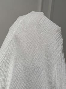 Slaydiva White Dress New Early Spring, Spring And Summer Music Festival, Valentine's Day, Easter, Bohemian Style, Nomadic Style, Casual And Simple Basic Style, Cruise Party, Birthday Party, Daily Date, Casual Vacation, Elegant Commuting, POLO Collar, Zipper Style, Half-Opening Front, A-Line Skirt, Short-Sleeved White Dress, Texture Fabric, Women's Mini Dress -A - White - View 9