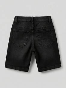 Classic Shorts - Straight Cut | Medium Shot | - Black - View 2