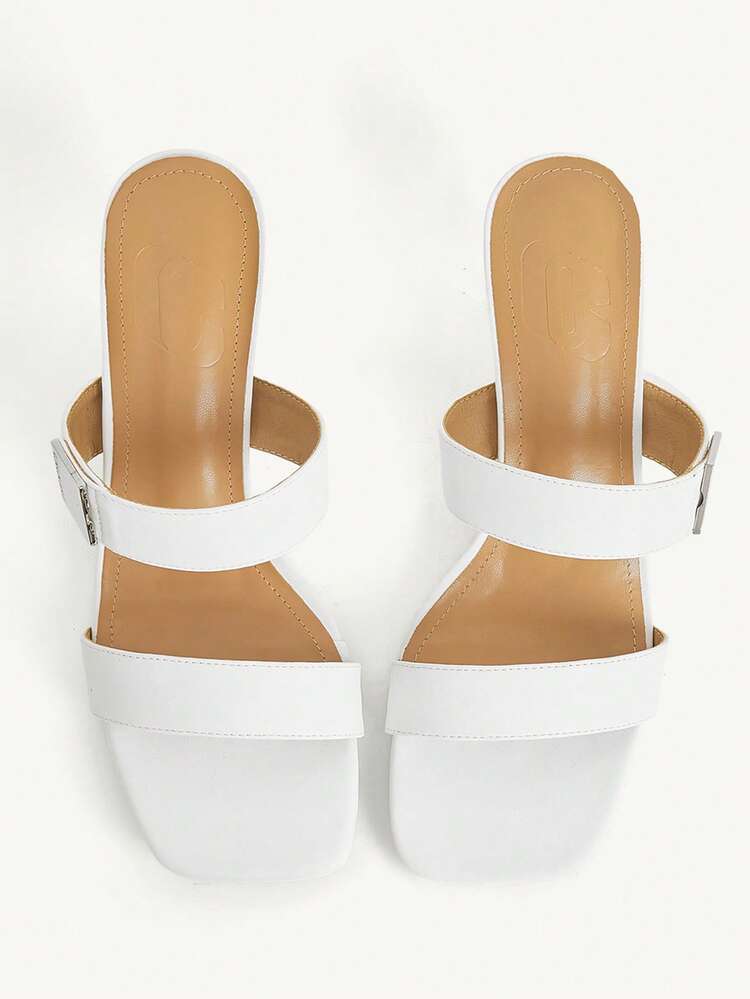 CUCCOO CHICEST Wemenshoes Spring/Summer Fashion High Heel Sandals - White - View 2