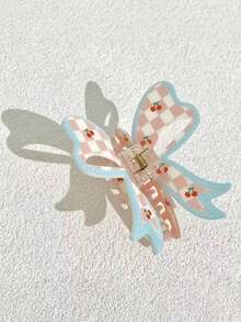 Joivida 花朵蝴蝶结樱桃发爪树脂法式发夹自然风优雅女士发夹配饰日常度假婚礼派对 - 彩色 - 查看 13