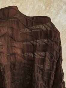 Soleia 女士不对称下摆金属装饰吊带衫，适合夏季海滩度假 - 棕色 - 查看 7