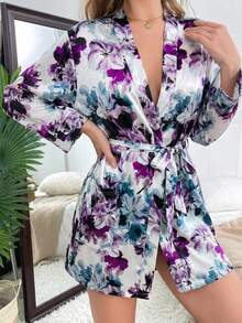 BATA CRUZADA PARA DAMA estampado de Flores -comoda y suave - Floral - Ver 4
