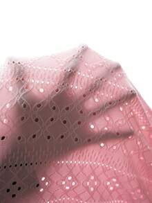 SHEIN Áo tank top bầu không tay màu trơn dành cho nữ, chất liệu vải in họa tiết phong cách thường ngày. - Hồng - Xem 6