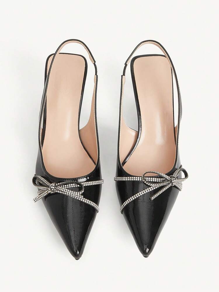 CUCCOO CHICEST Women's Fashion Rhinestone Flower Pointed Stiletto High Heel Shoes Wedding Shoes Summer Shoes Bride Shoes