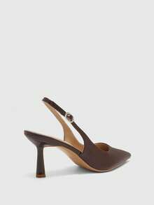 CUCCOO BIZCHIC 女士优雅尖头高跟鞋，通勤必备 - 棗紅色 - 查看 9