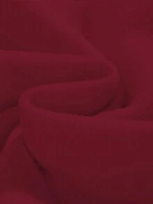 Manfinity Dauomo Pantalones de chándal de hombre con cintura con cordón y bolsillos, puños - Burdeos - Ver 4