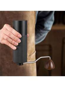 手摇咖啡研磨机、咖啡豆研磨机、手冲咖啡套装、家用手动研磨机、手摇咖啡机 - 黑色 - 查看 5