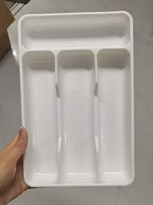 1pc Kitchen Drawer Organizer Cutlery Tray, In-Cabinet Utensil Caddy With Compartments For Knives, Forks, Spoons, Chopsticks, Cooking Utensils Storage, Knife & Fork Drawer Divider - Multicolor - View 18