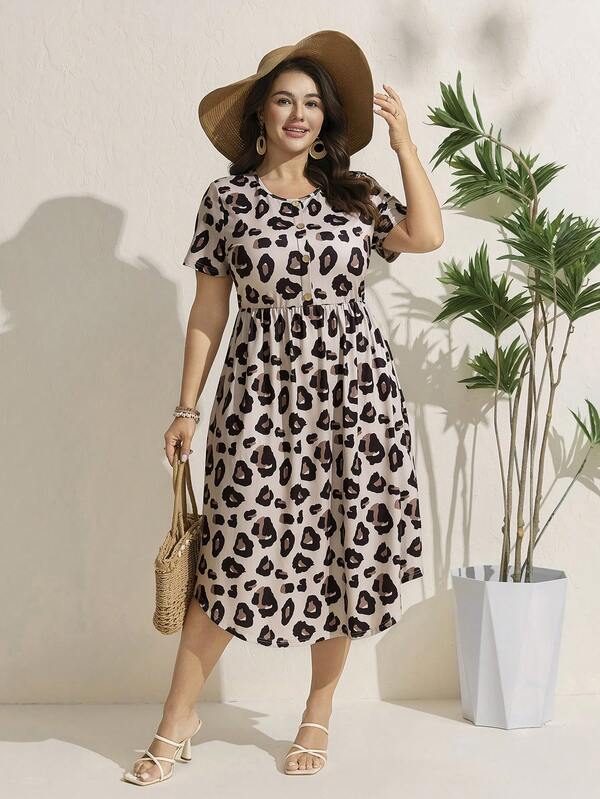 Comfylo Vestido corto de manga corta con corte evasé y decoración de botones con margaritas, estilo fresco y lindo para outfits de verano para mujer, atuendos para el Día de San Patricio, Pascua, vacaciones de verano, festivales bohemios, atuendos de campo y conciertos de música country