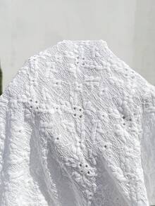 Boho Mama Áo ngủ kiểu babydoll màu trơn, thoải mái, dành cho bà bầu và đi nghỉ mát, hiệu Schiffy, cổ tim, kiểu xoắn phía trước, thích hợp cho mùa hè. - trắng - Xem 6