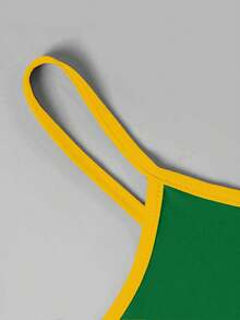 INAWLY Y2K巴西字母图案吊带背心 女式印花T恤 - 彩色 - 查看 3