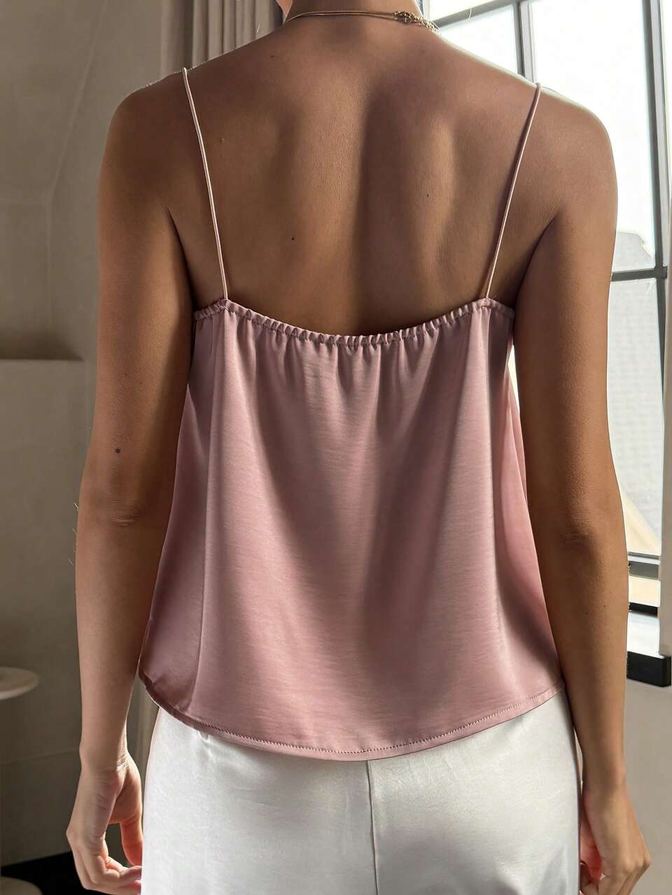 Women's Elegant Lace Patchwork Camisole, Suitable For Layering Or Outerwear Summer