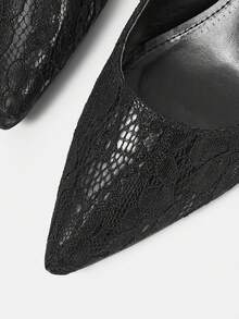 CUCCOO HITCHD Women's Pointed Toe Elegant Commuter High Heels - Black - View 4