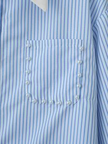 Franclia 女士优雅法式串珠条纹派对衬衫 - 彩色 - 查看 8