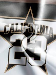 Aesthetic Post California No.23 复古撞色男士衬衫短裤套装，宽松街头风衬衫+短裤套装 - 彩色 - 查看 4