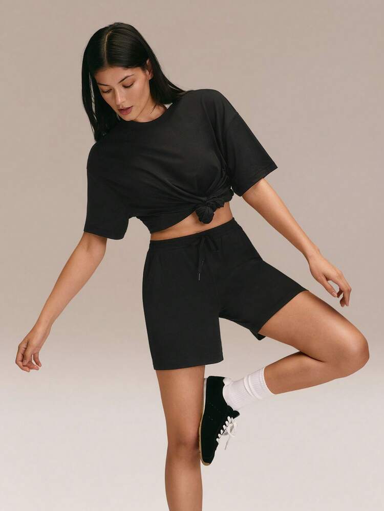 6'' CloudKnit Float On Ultra-Soft Stretchy Lightweight Adjustable Drawstring Elastic Waist Mid Waist Side Pockets Shorts Daily Casual Wear