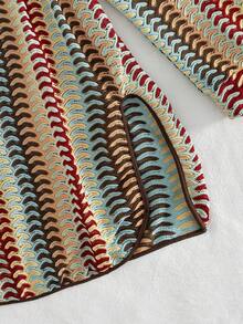 Bonvoyette 女士宽松长袖连衣裙，带领，休闲度假装 - 彩色 - 查看 4