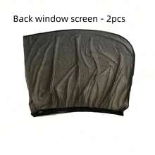 2pcs Car Front And Rear Window Sun Shade & Mosquito Net Cover, Suitable For Sedan,Glass Sunscreen Net Reflective Awning Protective Window Film Sedan - Multicolor - View 12