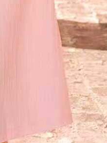 Tween Girl Pink Floral Embroidered Abaya Jalabiya Robe,Autumn Elegant Long Sleeve Robe Gown,Holiday Traditional Arabic Outfit For Family Gatherings - Multicolor - View 4
