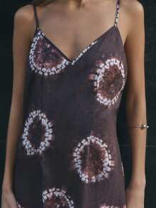 Nöista Full-Length Maxi Dress In Tie-Dye Print. - Purple - View 8