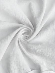 Maternity Vacation Casual Solid Color Ruffle Trim Camisole Loose Fit Summer Nursing Tank Top - White - View 9