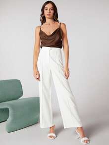 Maija Camiseta de tirantes elegante y marrón para el verano - Marrón - Ver 8