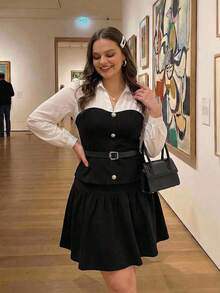 Women Blouses & Shirts - Black and White - View 5