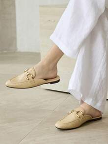 MOTF ZAPATOS PLANOS CÓMODOS PARA USO DIARIO CON DISEÑO SLIP-ON PARA MUJERES PARA NAVIDAD - Albaricoque claro - Ver 2