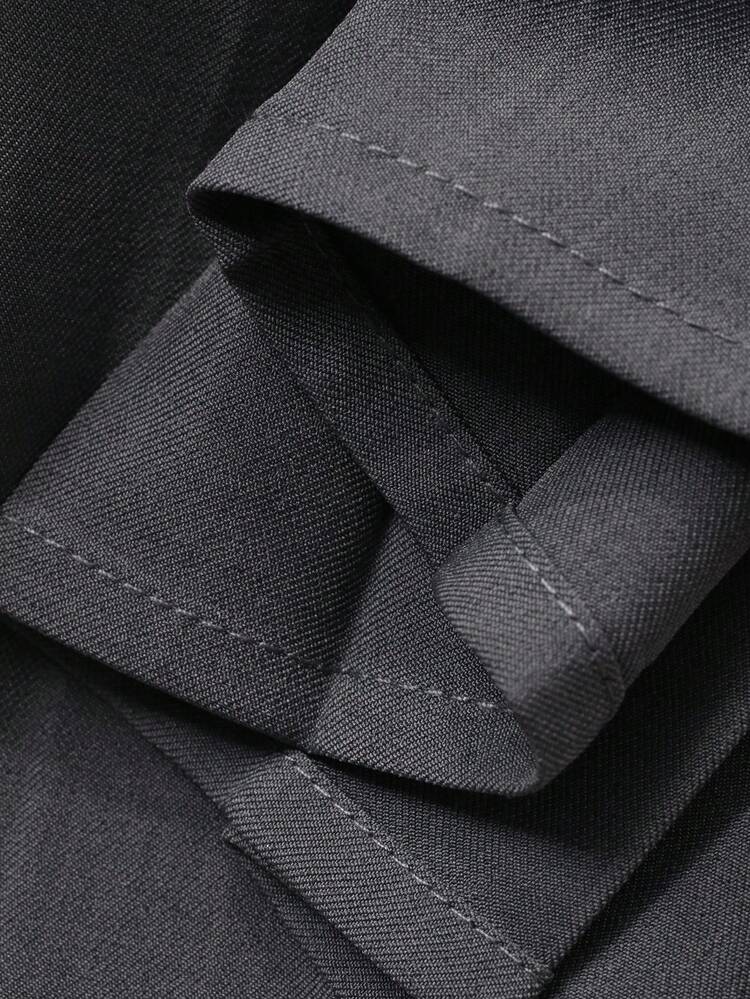 Tween Girl Preppy Style Double-Breasted Vest & Pleated Skirt Set Summer