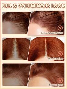 SHEGLAM HAIR 2 IN 1 Volume Boost Root Touch Up Pen-Red,Hairline Roots Stick,Fill In Hairline,Use As Eyeliner,Fill In Eyebrows,Draw On Bottom Lashes,Multi-Use,Waterproof,Sweat-Proof & Oil-Proof,24H Rich Color,Long-Wear Lasting Quick Cover Hair Root Birthday Gift Holiday Pink Vibe Makeup Travel School Festivals Rose Present Girl Charm Hair Care Mother's Day Fancy Fashion Rave Party Beach Eye Brow Pencil - Red - View 4