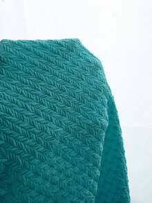 SaltGleam SaltGleam 女士深V领露背系带性感紧身纹理面料连体裤，春夏款 - 薄荷綠 - 查看 6