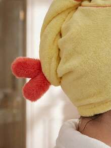 Zazumi 1Pc Cute Fried Shrimp Cartoon Hair Towel – Super Absorbent Quick-Dry Hair Turban For Women - Multicolor - View 5