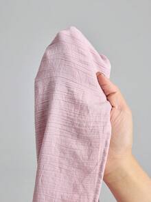 Ontre 亚麻女士舒适柔软桃花褶皱面料修身插肩袖露肩系带A字连衣裙，优雅休闲，适合邮轮度假、都市通勤、办公室穿着，四季皆宜，百搭夏季连衣裙，轻盈透气，适合波西米亚风度假、海滩度假、乡村音乐会、西部风情、游牧休闲等各种场合。 - 粉色 - 查看 7