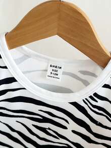 SHEIN Playful Pals 男婴圆领休闲日常居家外出短袖连体衣 - 彩色 - 查看 3