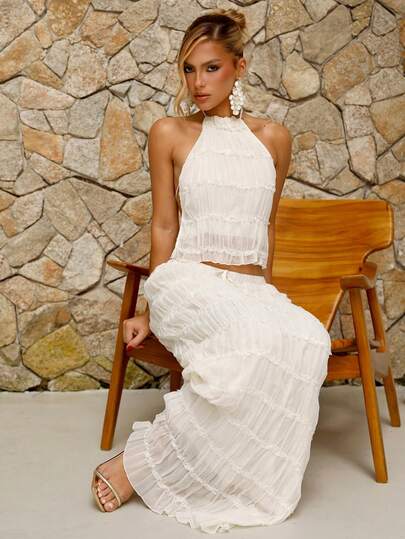 BiaLiraa New Arrival Summer Women's Bohemian Style Vacation Outfit Women Two Pieces Outfits For Daily Wear Expose The Waist