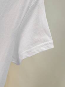 Resyla 休闲豹纹印花、蝴蝶结和樱桃图案短袖T恤，夏季 - 白色 - 查看 4