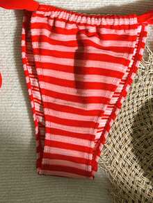 Swim Vcay Women's Striped Swimwear Set For Beach Vacation - Multicolor - View 6