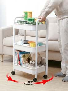 5/4/3 Tier Storage Cart - Durable Plastic Material, Easy To Move, Suitable For Kitchen, Bathroom, Bedroom - (Easy To Move And Convenient) Black & White Underwear Storage Box, Thickened Tube, Strong Load-Bearing, Multi-Layer Storage Rack, Suitable For Kitchen, Bedroom And Outdoor Camping, Durable Plastic Design, Multi-Functional Storage Cart | Modern Storage Rack | Sturdy Storage Rack, Halloween, Christmas Gift - Multicolor - View 4