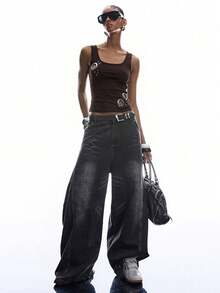 LYSMO 2026 Minimalist Coffee Brown Backless Halter Top, Suitable For Spring/Summer, New Valentine's Day Collection - Coffee Brown - View 6