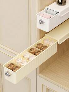 1个内衣胸罩袜子收纳架，壁挂式悬挂储物盒，适用于衣柜、卧室、家居内衣收纳，节省空间 - 彩色 - 查看 9