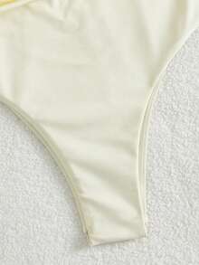 Swim Chiccia Áo tắm liền thân dáng spaghetti khoét lỗ, tôn dáng, thích hợp cho nữ mùa xuân/hè, đi biển và lễ hội âm nhạc. - Nhiều màu - Xem 5