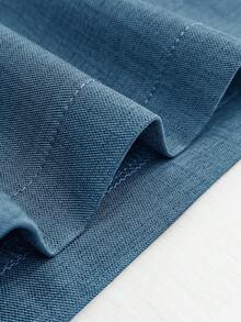 Mono de unicolor para uso casual/oficina en verano - Azul - Ver 4