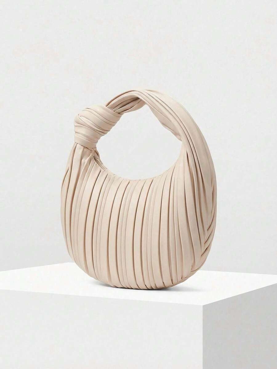 MOTF PREMIUM BOLSO DE ASA SUPERIOR CON CREMALLERA Y DISEÑO DE NUBE - Beis - Ver 2