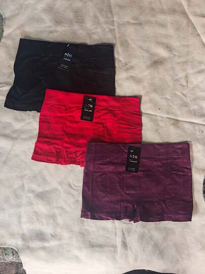 Set 3 piezas bóxer dama tiro medio-alto para mujer, ropa interior femenina microfibra para uso diario. o licra short cortos