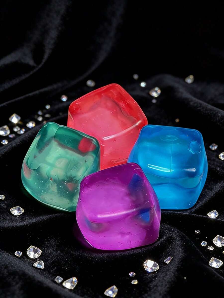 POKOJA LAND Large Ice Cube Maltose Squishy Toy,Texture Squishable, Anxiety Relief Fidget Toy For Adults - Multicolor - View 1