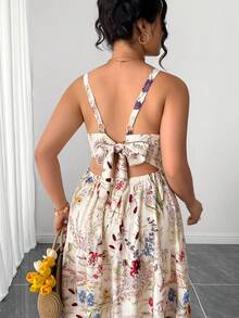 GlowEve CURVE 大码女式印花连衣裙，时尚浪漫，适合约会、通勤、休闲、度假等多种场合。 - 彩色 - 查看 4