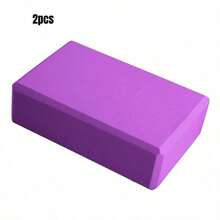 2 khối tập yoga, khối yoga mềm chống trơn trượt dùng cho yoga, pilates, thiền. - màu đen - Xem 14