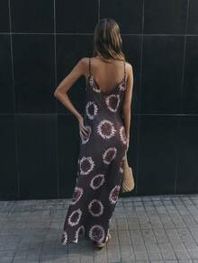 Nöista Full-Length Maxi Dress In Tie-Dye Print. - Purple - View 2